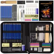EGOSONG Drawing Set Sketch Pencils Kit,57 Pieces Sketching Supplies with 3-Co...