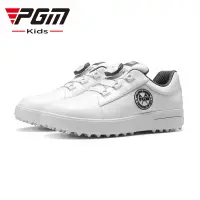 在飛比找蝦皮商城優惠-PGM GOLF 旋鈕鞋帶系列防水兒童高爾夫球鞋透氣防滑設計
