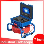 Sewer Drain Pipe Inspection Camera Self Leveling Meter Counter 7" 20m Waterproof