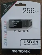 Memorex 256GB USB 3.1 Black Flash Drive NEW