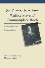 Sur Plusieurs Beaux Sujects: Wallace Stevens' Commonplace Book by Wallace Steven