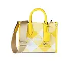 MICHAEL KORS MIRELLA XS MINI SHOPPER SATCHEL CROSSBODY SEQUINS BAG GOLDEN YELLOW
