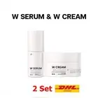 2 Set W SERUM & W CREAM face white clear reduces blemishes freckles dark spots