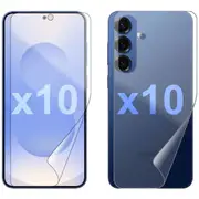 10 Set Soft PET Film Screen Protector for Samsung Galaxy S25+ PLUS Front and Back Guard Bulk