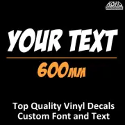 600mm Custom Vinyl Decal Sticker Text Name Lettering Shop Car Window Van Ute Bus