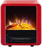 Free Standing Fireplace Portable Electric Stove Heater Portable Space Heater Flame Panoramic Design with Adjustable Thermostat Control