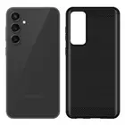 Shock Absorbing Skin Shell Carbon Fiber Case f Samsung Galaxy S23 FE 5G SM-S711U