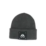 [Moose Knuckles] Moose Knuckles Logo-plaque Wool Beanie ONE SIZE GREY