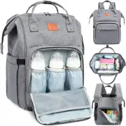 Keababies Nappy Changing Bag - Baby Diaper Bag Backpack with Changing Pad, La...