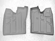 Polaris RZR rubber floor mats, RZR 800 2007-2008 w/o heel pocket, accessories