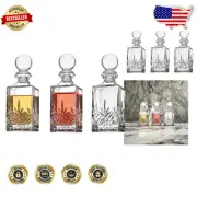 Dublin Crystal Collection Mini Decanter Set - 10oz, Perfect for Whiskey or Wine