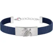 Sector Jewels Mod. Save the Ocean Men's SS & Nylon Bracelet in Official Box - A