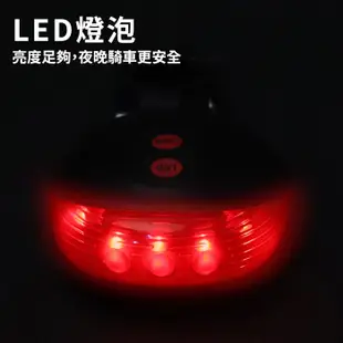 自行車燈 腳踏車燈 LED車燈 LED車尾燈 警示燈 腳踏車燈 車尾燈 雷射燈 多種模式 電池【HM36】