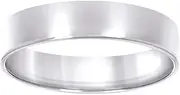 [JewelryWeb] 925 Sterling Silver Unisex 6mm Comfort Fit Flat Wedding Band Ring Jewelry for Women - Ring Size Options: 10 11 12 7 8 9