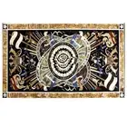 Rectangle Marble Dining Table Top Pietra Dura Art Office Meeting Table for Hotel