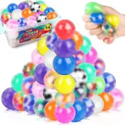 54Pack Stress Balls, Squishy Squeeze Balls Bulk Fidget for Adults Squishy Balls