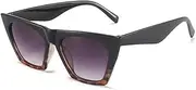 [TOZLU] Retro Rectangle Glasses Men Black s Male Glasses for Women A0i1 Trending Fashion Summer Shades