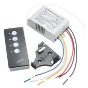 220V Wireless On/Off 3 Way Lamp Light Remote Control Switch Receiver Transmitter