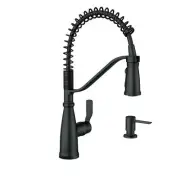 MOEN Nolia 87886BL Single-Handle Pre-Rinse Spring Pulldown Sprayer Kitchen