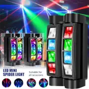 2PCS Laser Spider Moving Head Beam Stage Lighting RGBW DMX Disco Party DJ Lights