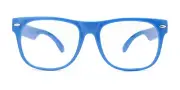 BLUE GLASSES CLEAR LENS CLASSIC 80s VINTAGE RETRO SUNGLASSES SHADES UVB UVA
