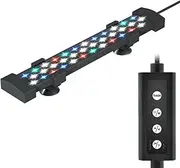 HiTauing Submersible Aquarium Led Lights, 10W Fish Tank Light with 24/7 Natural Lighting & Auto On Off Mode, Aquarium Lights with Adjustable Time, Brightness, Color, for 17-30in Fish Tank.