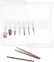 LIFKOME 10 pcs Nail Drill Bits for Russian Manicure Professional Cuticle Drill Bits for Nail Care and Polish Removal Durable and Easy to Use Compatible with