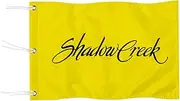 2BUT Shadow Creek Golf Course Las Vegas Golf Club Golf Pin PGA Flag Practic Putting Green Golf Flag For Backyard Garden Double-Sewn 600D Nylon Miniature Pin Flag (20"X13" Grommet)