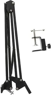Flexible Long Arm Webcam Clamp Mount Adjustable Scissor Arm Stand for Video Conferencing Streaming Online Classes High Stability with Dual Suspension Springs Easy Angle
