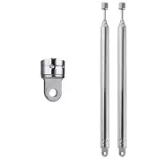 2 PCS Radio Antenna,FM Portable Telescopic 8 Section Antenna 72CM/28.3IN for ...
