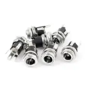 7Pcs 5.5x2.1mm DC Power Supply Jack Socket Female Panel Mount Connector