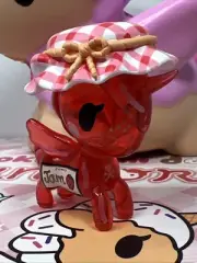 Tokidoki Unicorno Toki Mochi Donut Strawberry Jam 2” Figure New w/ Squishy Case
