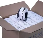 BETCKEY - Compatible Continuous Label Replacement for Brother DK-2210 (1-1/7" x 100'), Use with Brother QL Label Printers [20 Rolls]