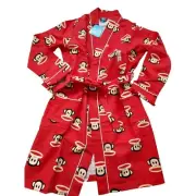 Vintage Paul Frank Womens Robe, Julius, Red, XS