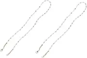 2pcs Glasses Hanging Chain Kid Sunglasses Lanyards Strap Chain Anti-lost Lanyard Eyeglass Chain Cord Chain Holder Strap Eyeglass Straps Chain Colorful Plastic
