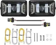 Car LED Fog Lights With DRL+Turn Light With Extension Cord Compatible With F150 2015-2020