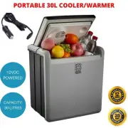 30L Portable Car Fridge 12V Cooler Warmer Camping Caravan Boat Brass Monkey New