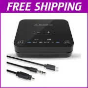 Dual Connection Audikast 3 Bluetooth 5.3 Transmitter - Clear Sound, 100ft Range