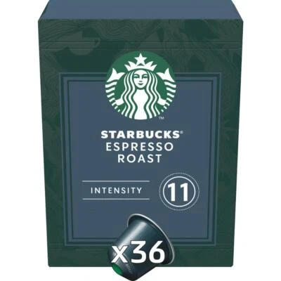 Starbucks By Nespresso Espresso Roast Coffee Pods Capsules 36 Pack