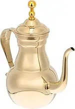 KICHOUSE Handheld Coffee Kettle Filter Mesh Practical Court Coffee Pot High-Temperature Resistance Easy to Clean Gold Finish