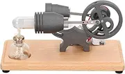 Stirling Engine Motor Model Toy Wood Base Kit Science Wooden Base Machine Pottery Wheels Accessories