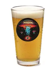 Boston - Rock and Roll - 16oz Pint Beer Glass Pub Style Barware Seltzer Tea