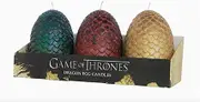 Game of Thrones: Sculpted Dragon Egg Candles: Set of 3