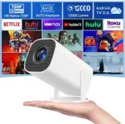 Mini Projector 4K WiFi LED 180° Rotate 1080P Bluetooth UHD Home Theater Portable