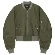 [We11done] 卡其色 水洗棉 Ma-1 夾克衫