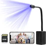 1080P Hidden Camera FHD, Small Security Camera 145° Wide Angle, WiFi Indoor Outdoor Nanny Cam - Motion Detection, Loop Recording for Home Shop Balcony Office (32GB)