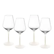 Villeroy & Boch Manufacture Rock Blanc Red Wine Glass, Set of 4