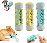 LEADICE The Poochchew,2024 New Dog Chew Toothbrush,Dog Teeth Cleaning Toy,360°Dog Toothbrush Chew Toy,Molar Chew Provides a Deep Clean Teeth Puppy Dental Care (3pcs)
