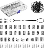 44 Pcs Hair Beads for Braids for Adults Viking Beard Beads for Men Dreadlock Beads Viking Gifts for Men Beads for Braids Viking Hair Accessories