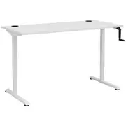 Matrix Manual Height Adjustable 1500mm Desk White/White
